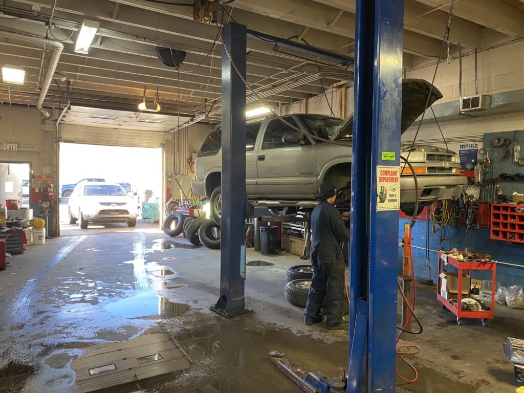 Inside the shop of Rite Price Auto Service Centre
